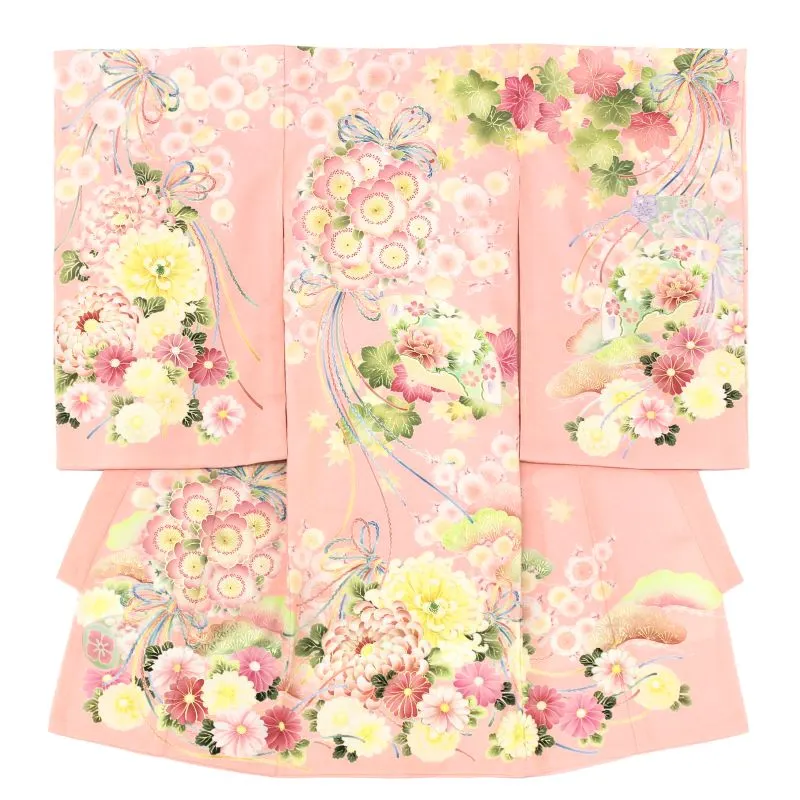 女児産着 お宮参りレンタル【華徒然】百華/真珠色