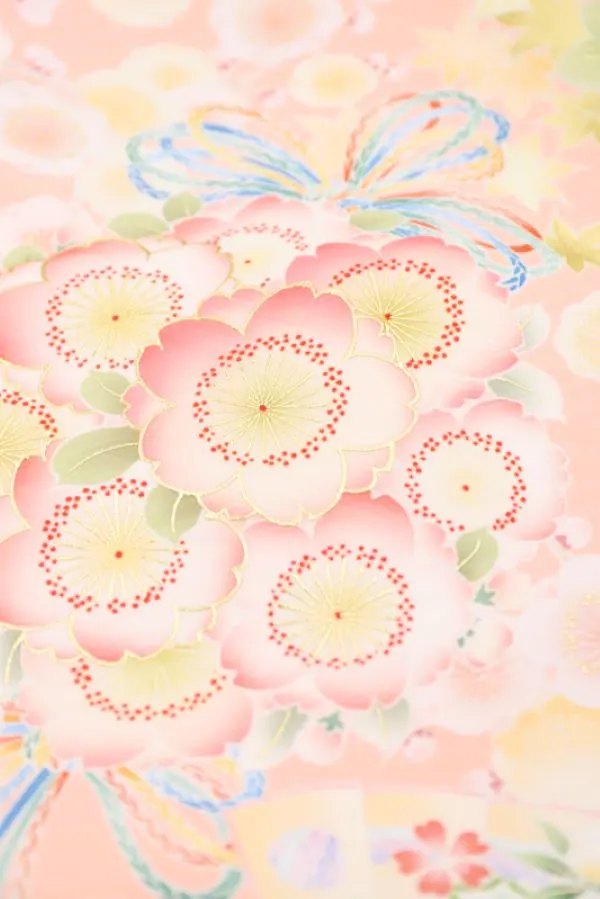 女児産着 お宮参りレンタル【華徒然】百華/真珠色