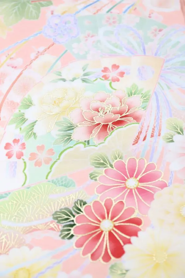 女児産着 お宮参りレンタル【華徒然】百華/真珠色