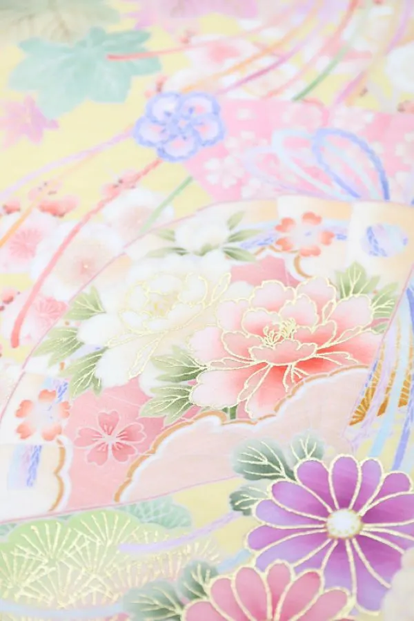 女児産着 お宮参りレンタル【華徒然】百華/桃色