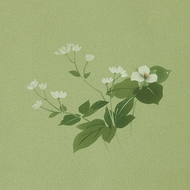 【正絹】卒業式袴 訪問着 ﾓｽｸﾞﾘｰﾝ 52 紺袴【身長155cm位】