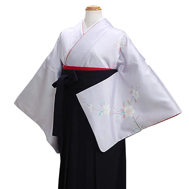 卒業式袴 訪問着 薄紫色 101 紺袴【身長155cm位】