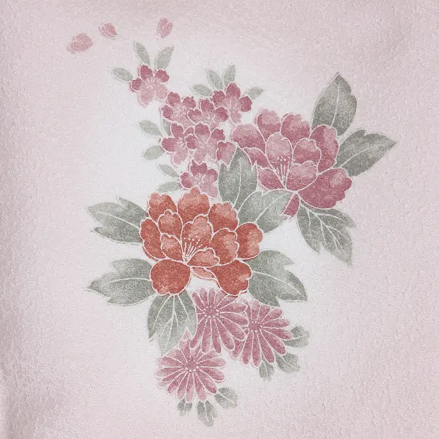 卒業式袴 訪問着 薄あずき色 103 紺袴【身長155cm位】