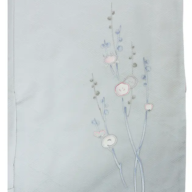 卒業式袴 訪問着 ｸﾞﾚｰ 114 紫袴【身長160cm位】