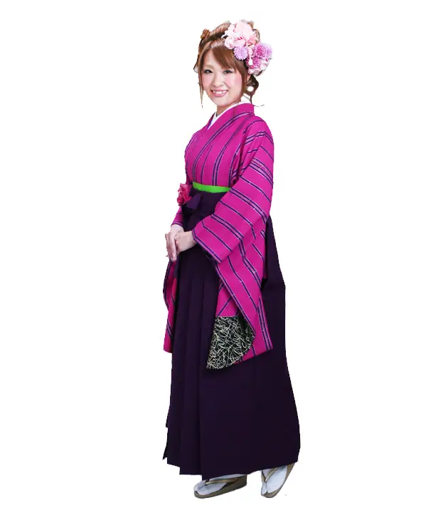 ｼﾞｭﾆｱ袴 卒業式 ﾋﾟﾝｸ 0243 紫袴【身長160cm位】