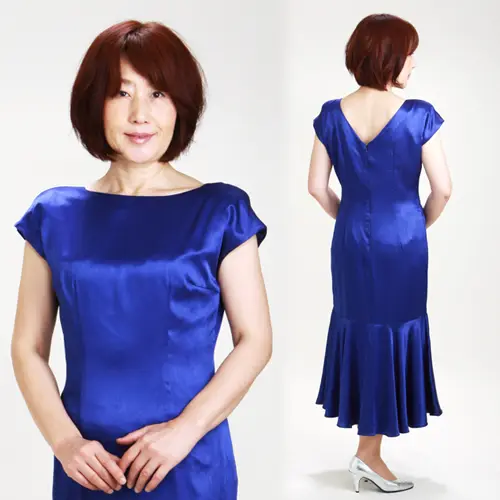 レディースドレス【9号 ブルー】5716-2