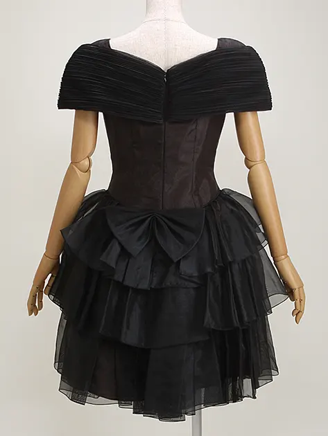 レディースドレス【9号 黒】op-22