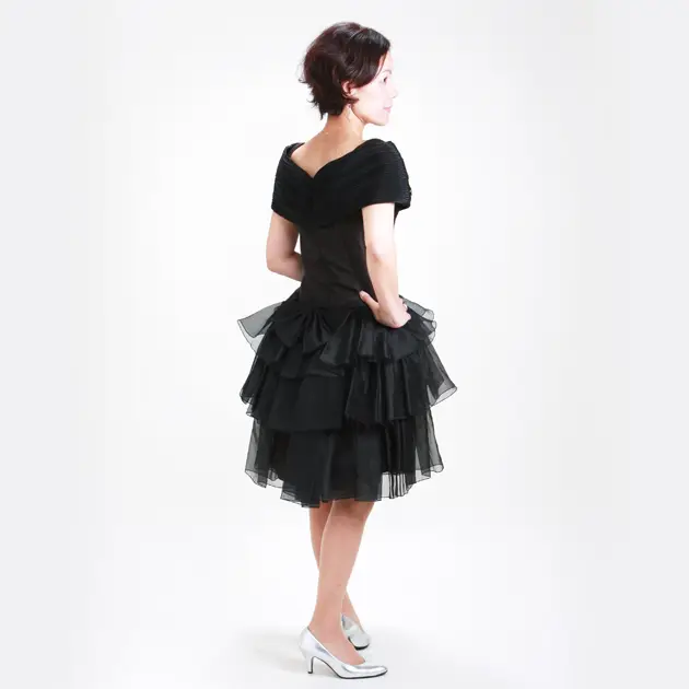 レディースドレス【9号 黒】op-22