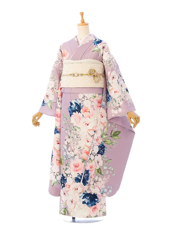 振袖 HACY828 ﾊﾟｰﾌﾟﾙﾋﾟﾝｸ  ﾛｰｽﾞ