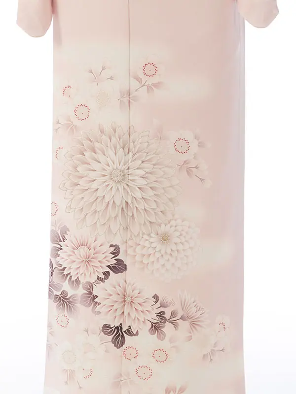 訪問着 HAD2876 薄ﾋﾟﾝｸ 大菊