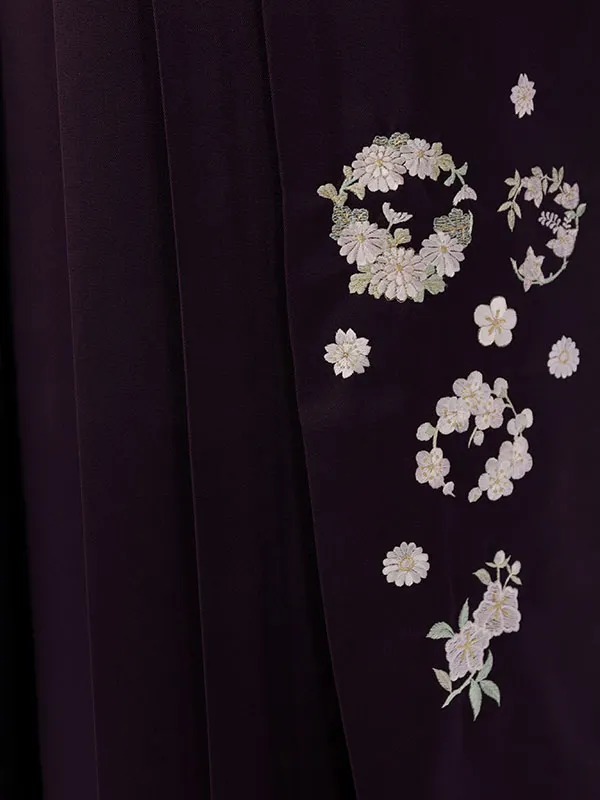 卒業袴 R1159_H170-25-2 ﾛｰｽﾞﾋﾟﾝｸ赤ぼかし|紫袴