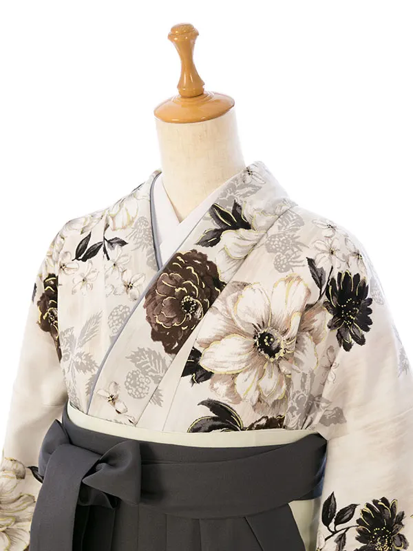 卒業袴 HELE210 HDLE210 JILL ｵﾌ白|ﾌﾞﾙｰｸﾞﾚｰ 95