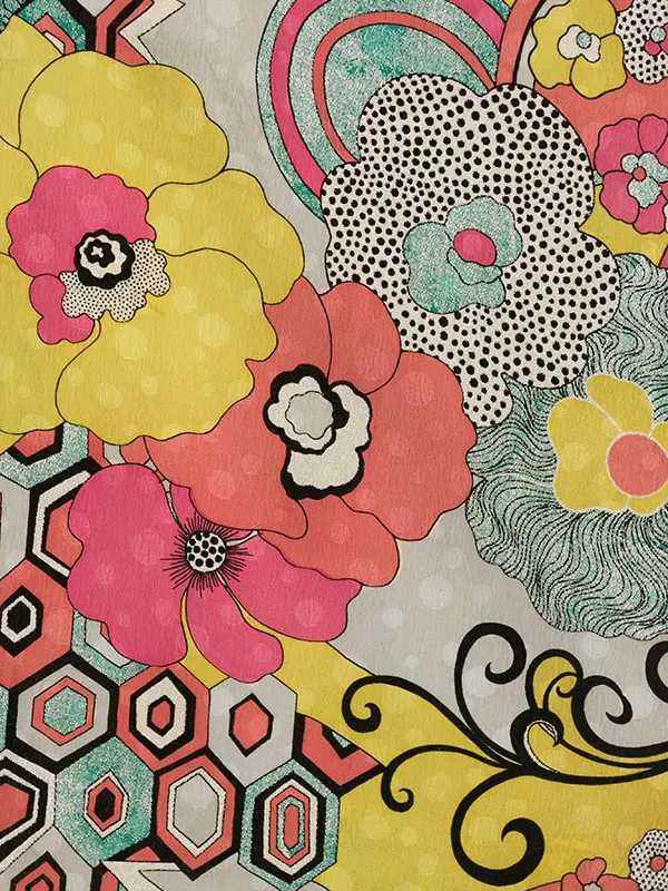 卒業袴 HELE220 HDLE220 MA ｸﾞﾚｰ×黄|黒×ﾋﾟﾝｸ 95