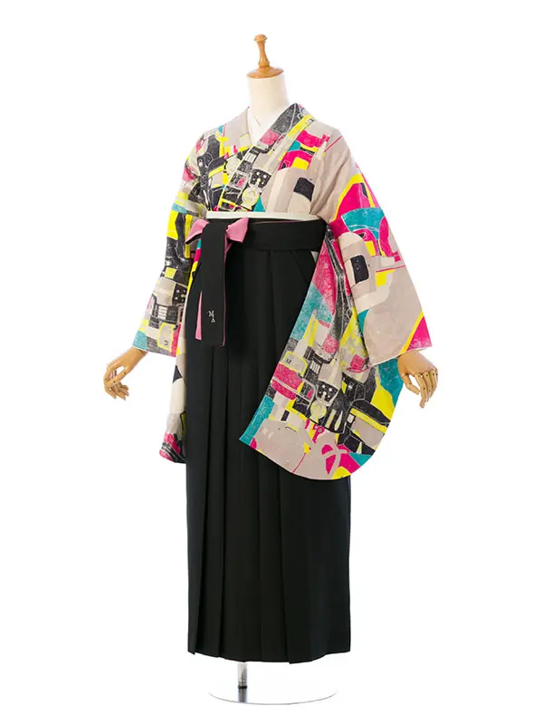 卒業袴 HELE230 HDLE230 MA 青×ﾋﾟﾝｸ|黒×ﾋﾟﾝｸ 95