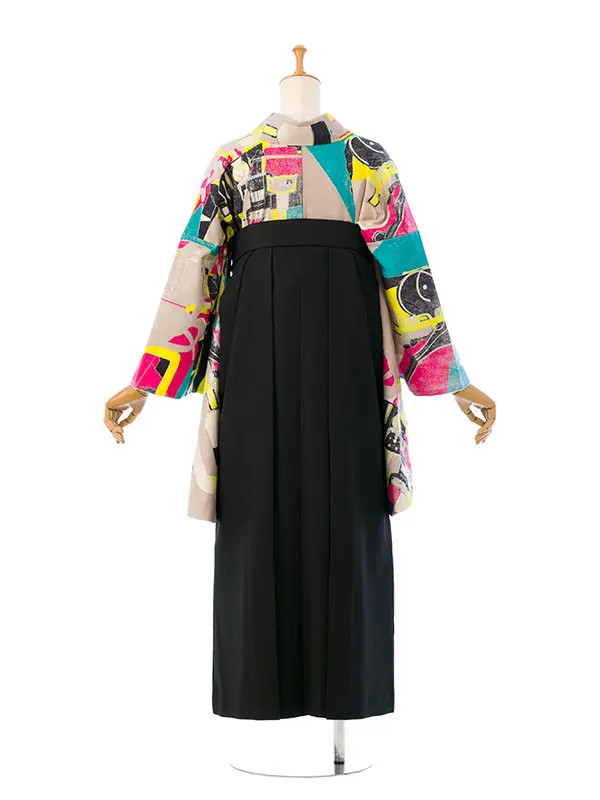 卒業袴 HELE230 HDLE230 MA 青×ﾋﾟﾝｸ|黒×ﾋﾟﾝｸ 95