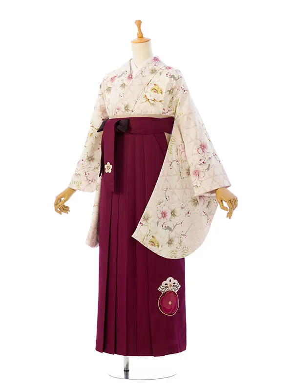 卒業袴 HELE300 HDLE300 NR ﾋﾟﾝｸ|えんじ 95