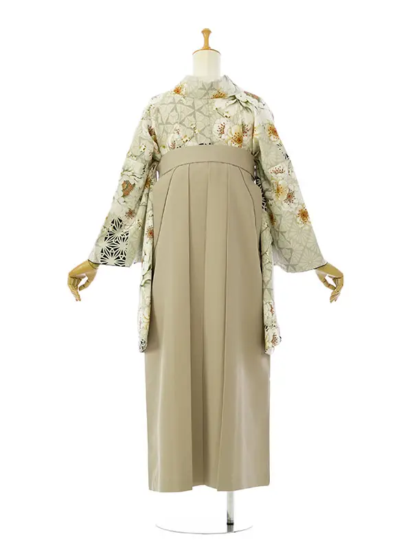 卒業袴 HELE310 HDLE310 NR ｸﾞﾚｰｼﾞｭ|ﾍﾞｰｼﾞｭ 95