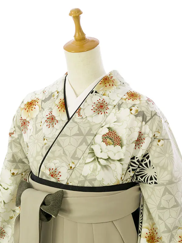 卒業袴 HELE310 HDLE310 NR ｸﾞﾚｰｼﾞｭ|ﾍﾞｰｼﾞｭ 95