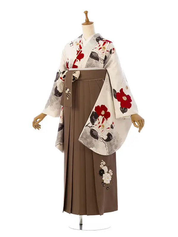 卒業袴 HELE320 HDLE320 九重 白|ﾌﾞﾗｳﾝ 95