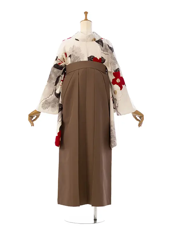 卒業袴 HELE320 HDLE320 九重 白|ﾌﾞﾗｳﾝ 95