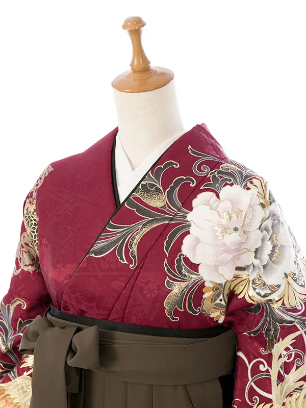 卒業袴 HELE330 HDLE330 詩羽 赤 鳳凰|ｶｰｷ 95