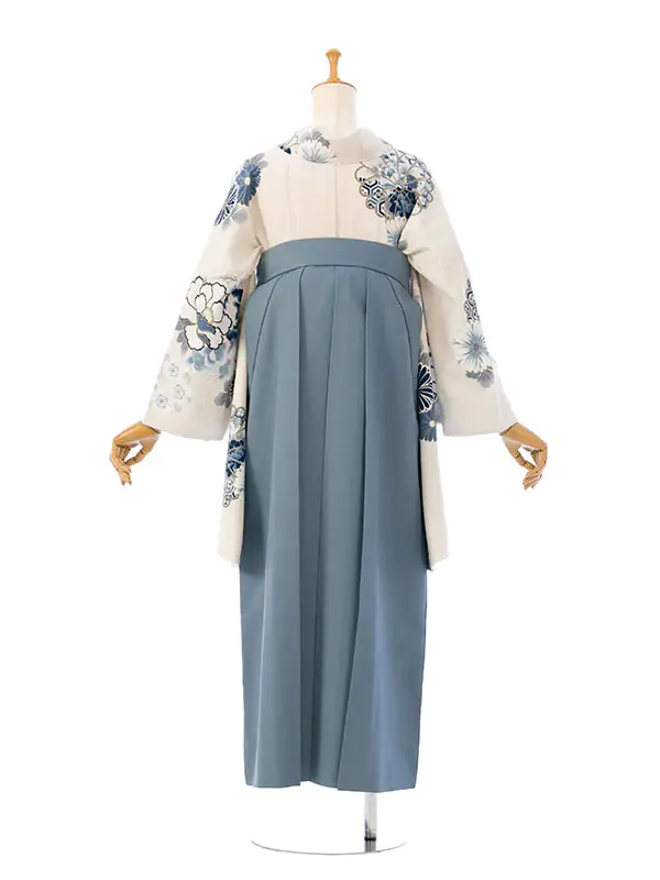 卒業袴|白系|HELE36A|対応身長:153-158cm|ｻｲｽﾞ:7-13号