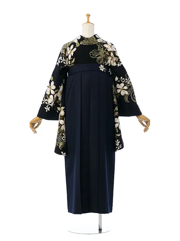 卒業袴 HELE370 HDLE370 SK ﾈｲﾋﾞｰ|ﾈｲﾋﾞｰ