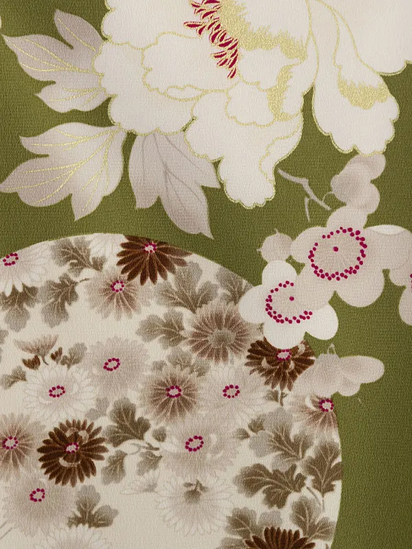 卒業袴 HELE380 HDLE380 KANSAI 抹茶|ｵﾌ白