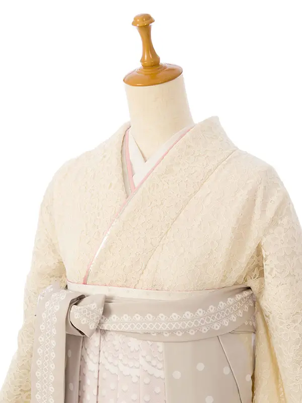 卒業袴 HELE510 HDLE510 ｱｲﾎﾞﾘｰﾚｰｽ|水玉ﾚｰｽ91