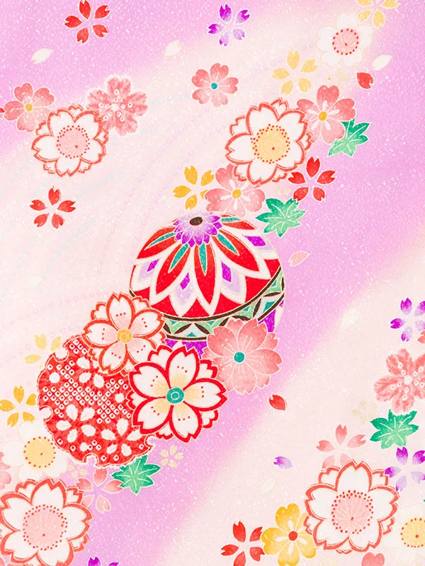 女児産着 5N77 まり 季節の花