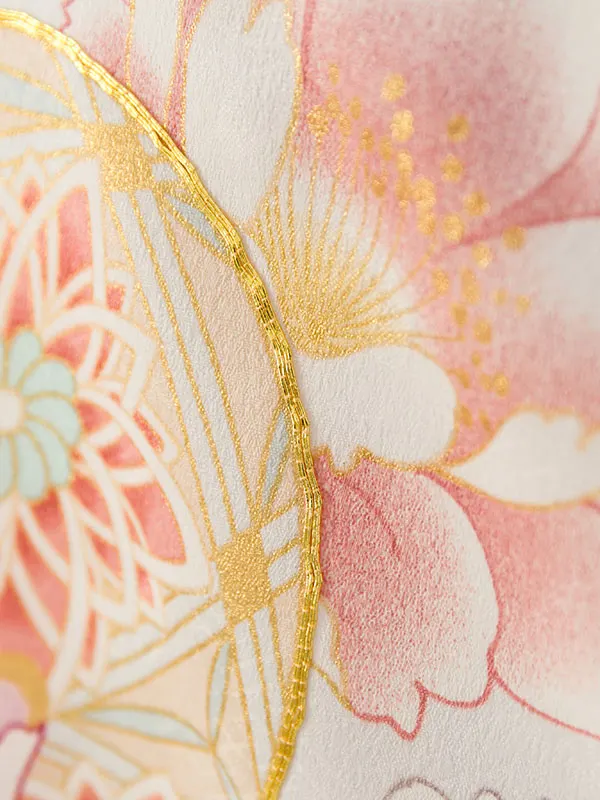 女児産着 HAMA105 薄水色 四季花に鞠|化繊