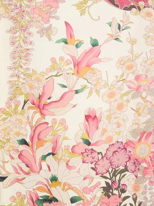 女児産着 HAMA118 ﾋﾟﾝｸ 花車|化繊