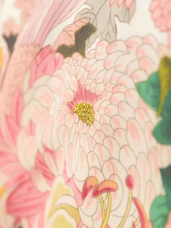 女児産着 HAMA118 ﾋﾟﾝｸ 花車|化繊