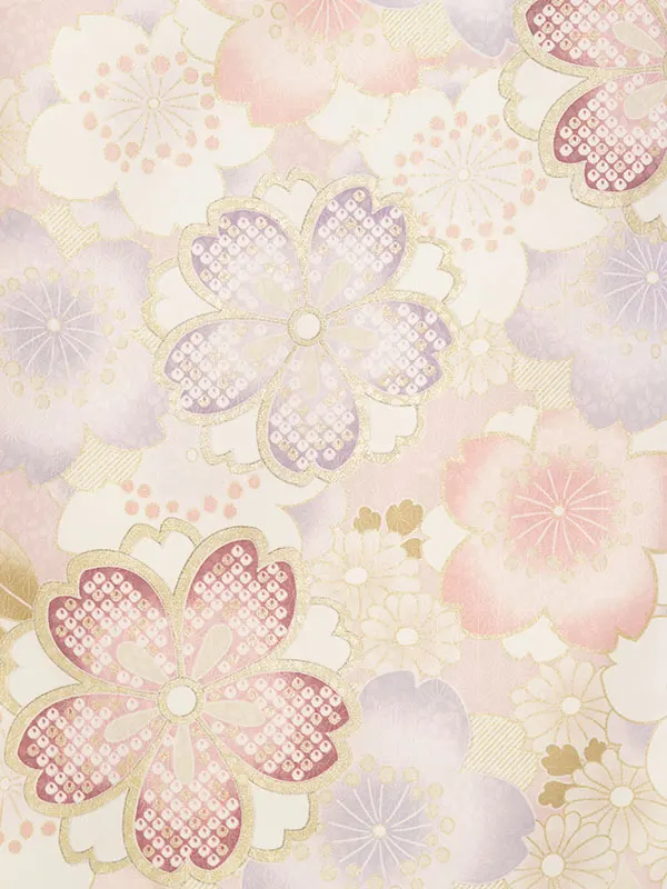 女児産着 HAMA123  薄ﾋﾟﾝｸ 桜尽くし|化繊