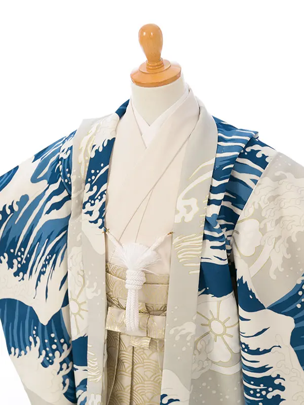 七五三(3歳男)HAO3044 青白|ｱｲﾎﾞﾘｰ|白金