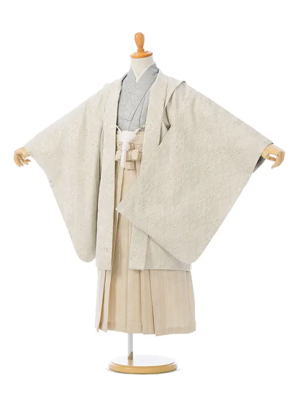 七五三(5歳男)HAO5275 白金|青|ｼｬﾝﾊﾟﾝ金
