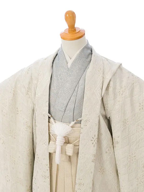 七五三(5歳男)HAO5275 白金|青|ｼｬﾝﾊﾟﾝ金