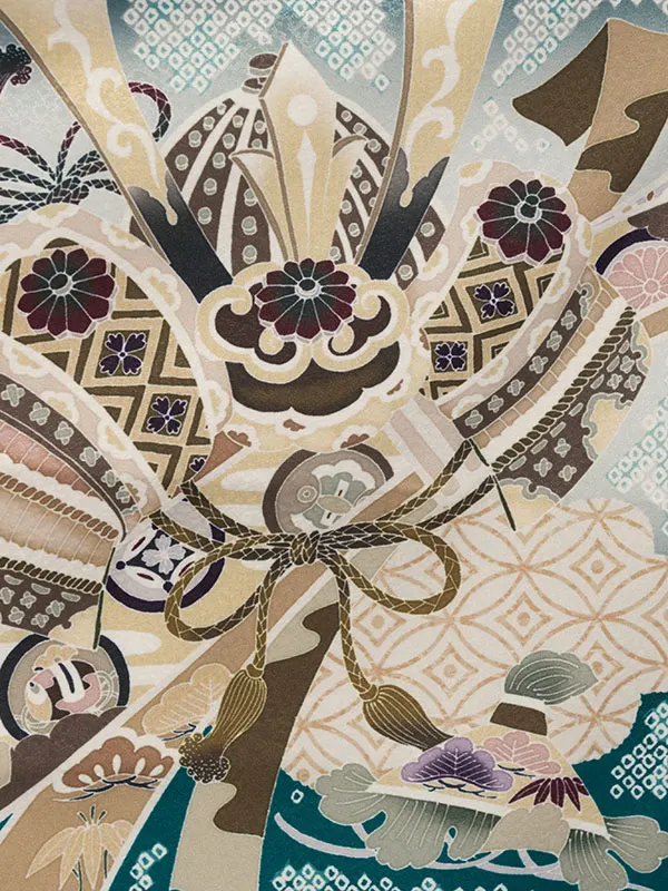 七五三(5歳男)HAO5297 ﾐﾆ5歳 ﾎﾞﾙﾄﾞｰ緑|BE|白ｸﾞﾚｰ