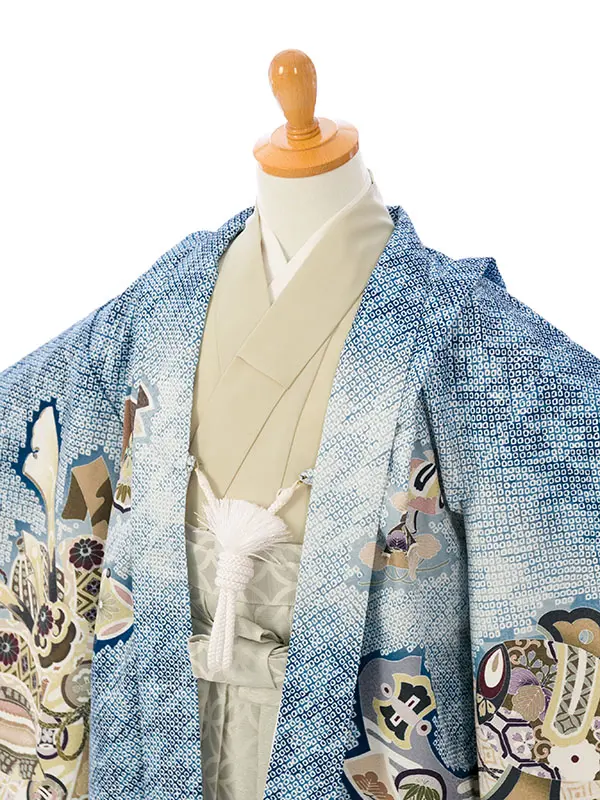 七五三(5歳男)HAO5300 ﾐﾆ5歳 ﾌﾞﾙｰ|ﾍﾞｰｼﾞｭ|白ｸﾞﾚｰ