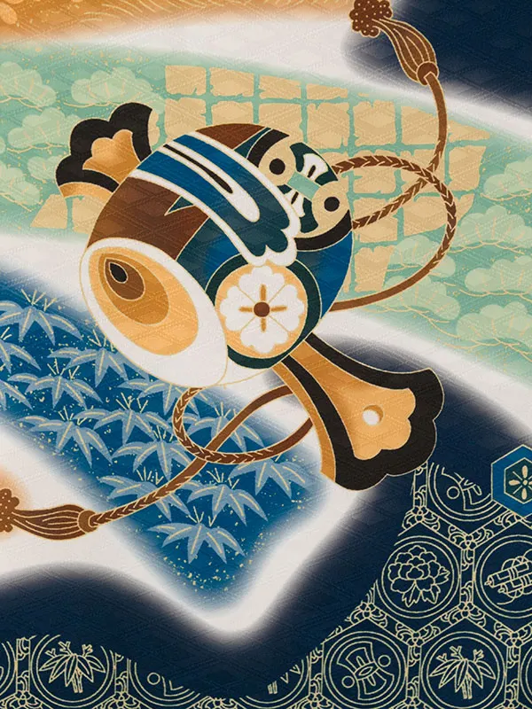 七五三(5歳男)HAO5311 紺 鷹|紺|金ﾍﾞｰｼﾞｭ