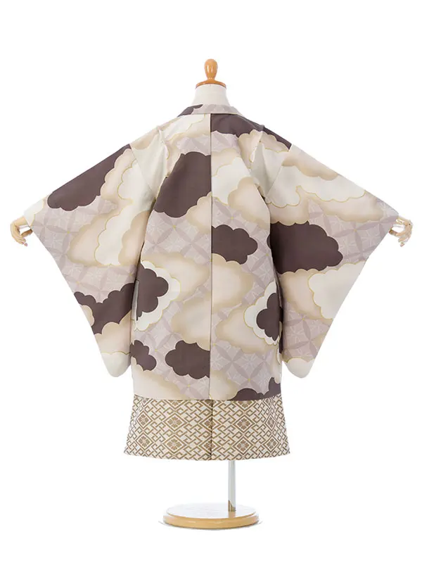 七五三(5歳男)HAO5313 ｸﾞﾚｰｼﾞｭ 雲|ｱｲﾎﾞﾘｰ|白金