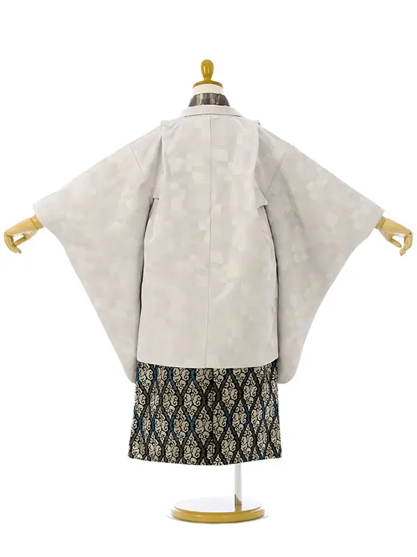 七五三(5歳男)HAO5331 ｸﾞﾚｰﾗﾒ|Mｸﾞﾚｰ|黒銀