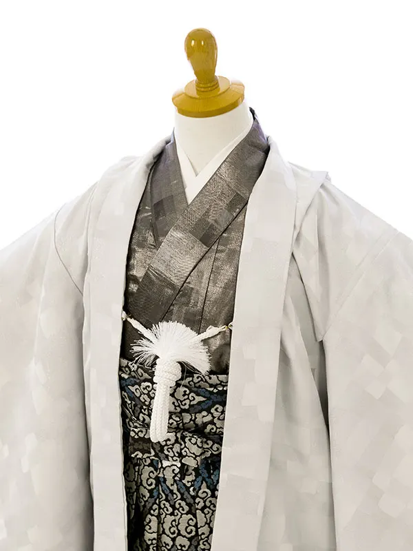 七五三(5歳男)HAO5331 ｸﾞﾚｰﾗﾒ|Mｸﾞﾚｰ|黒銀