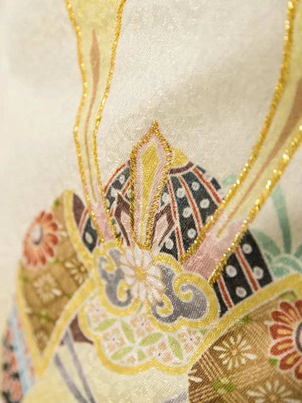 七五三(3歳男被布)HAOH101 ｸﾘｰﾑ白|ｸﾘｰﾑ松竹梅