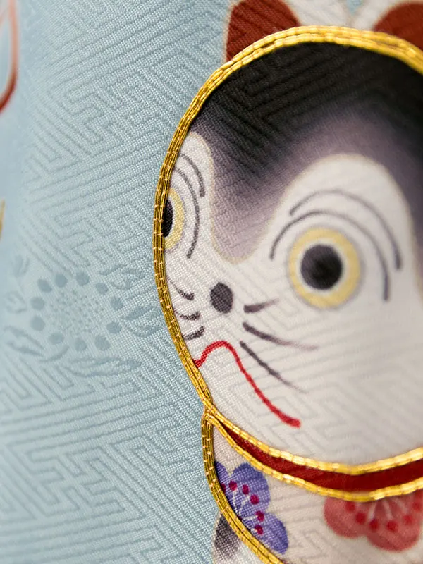 七五三(3歳男被布)HAOH115 水色 縁起物|青 松竹梅