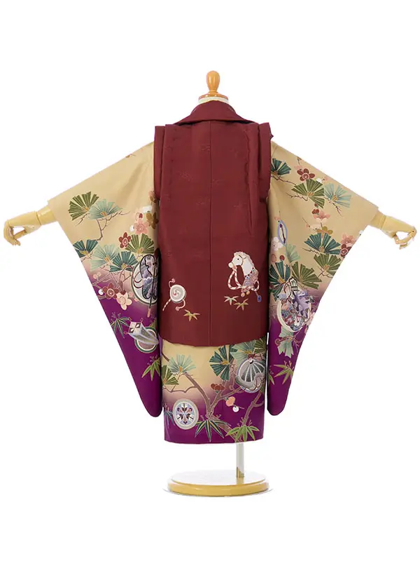 七五三(3歳男被布)HAOH120 えび茶|ﾍﾞｰｼﾞｭ