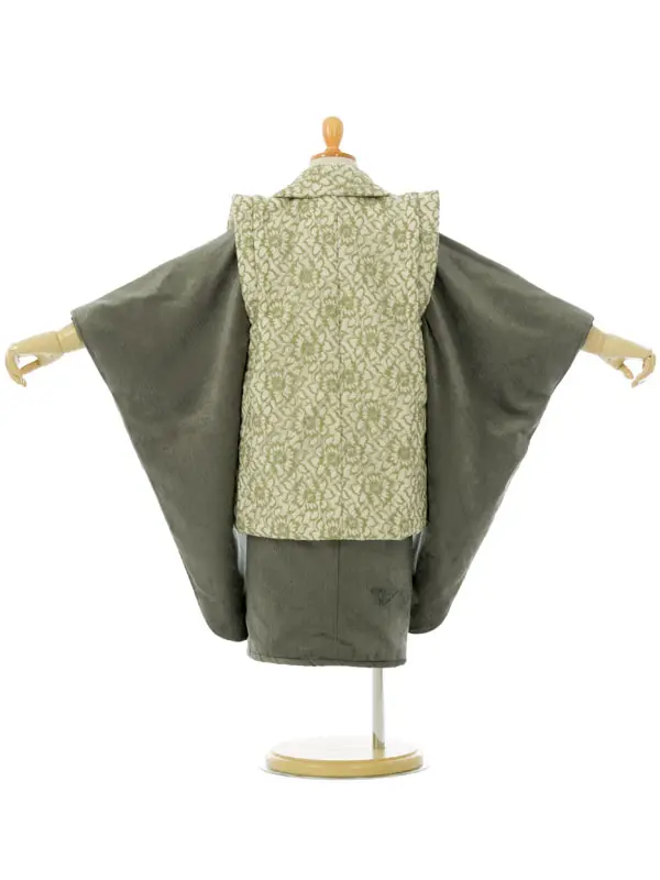 七五三(3歳男被布)HAOH135 抹茶白|ﾍﾞﾛｱｶｰｷ