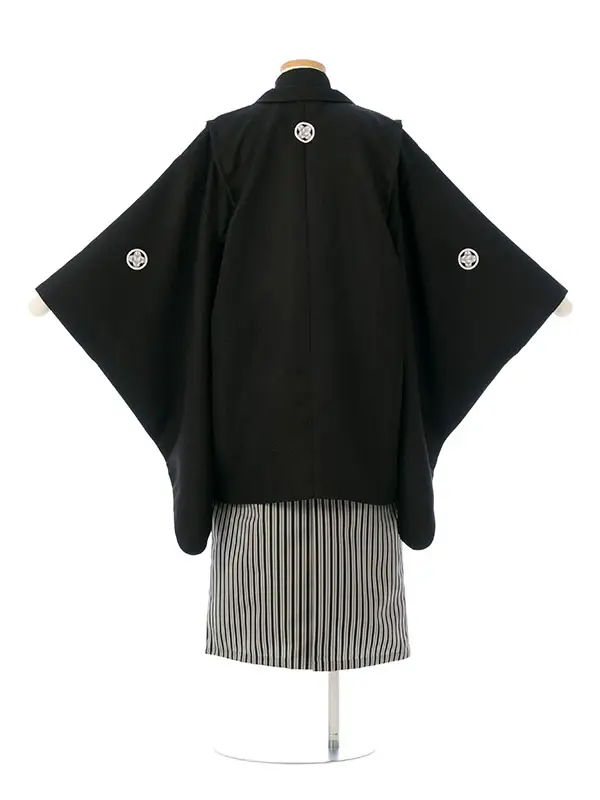 七五三(7歳男)HAOK710 黒紋付