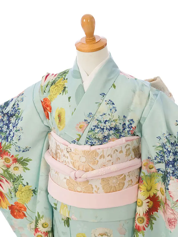 七五三(5歳女)HAP5004 ﾐﾝﾄG ﾁｭｰﾘｯﾌﾟ絵羽