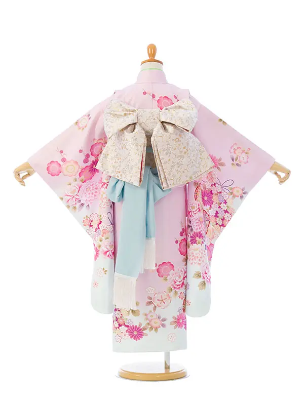 七五三(5歳女)HAP5015 ﾋﾟﾝｸ/ﾐﾝﾄぼかし 百花に鼓